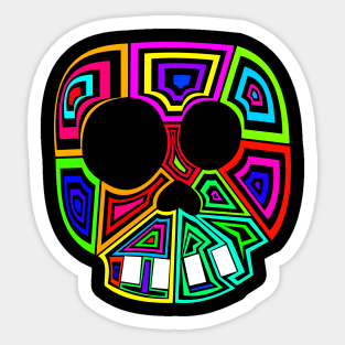 Colorful Skull Sticker